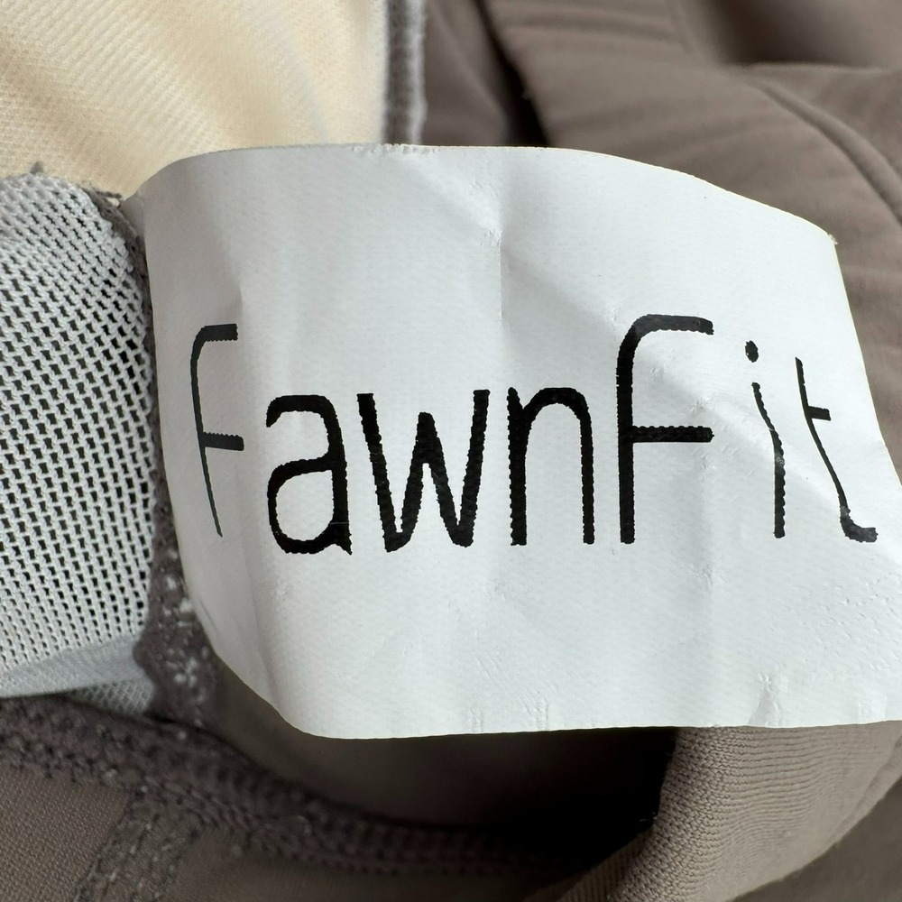 FAWN FIT Women's 3X Taupe Brown Built in‎ Bra Lift Tank Top Athletic Performance - Picture 8 of 9